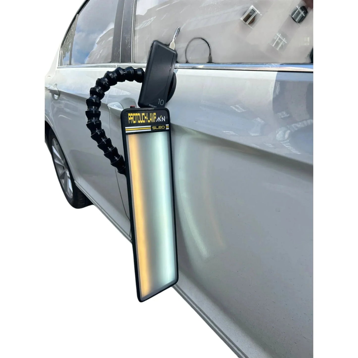 Compact Dual-LED PDR Inspection Light – 45cm, Adjustable Brightness, Magnetic/Suction Base InoxPDR