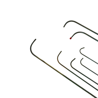 PDR INOX Savona Edition 7-Piece Dent Repair Rod Set – Black Grip Handle, 5–8mm Shafts, 20–75cm Lengths