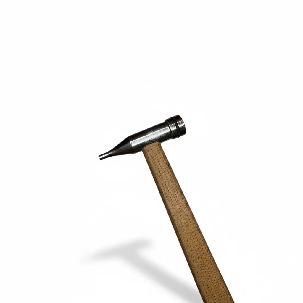 PDR Nierdzewny Młotek Do Blendowania (Zakrzywiona Kropkowana Głowica / Magnetyczny Uchwyt)